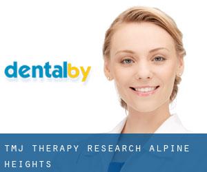 TMJ Therapy Research (Alpine Heights)